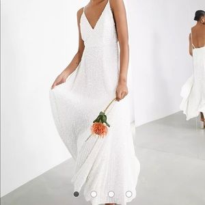 ASOS Edition Josie sequin cami wedding dress